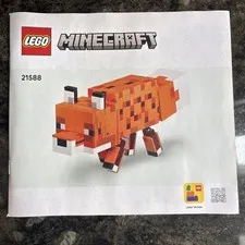 Lego 21588 Minecraft The Fox Instruction Booklet Manual Only (No bricks)