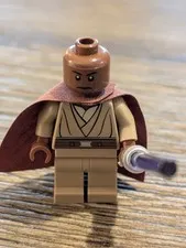 LEGO Star Wars Minifigure Mace Windu w/Cape & Lightsaber 