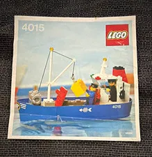 LEGO 4015 Illustrated Instruction Manual Booklet Danish/English/German/Dutch