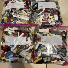 LEGO 10 lbs Pounds Lot Mixed Color & Pieces Bricks Arcs Flat Building Pieces
