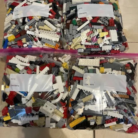 LEGO 10 lbs Pounds Lot Mixed Color & Pieces Bricks Arcs Flat Building Pieces