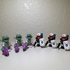 LEGO Minifigures Lot of 6 Space Police Guy Series 21 & Robot Warrior Series 24
