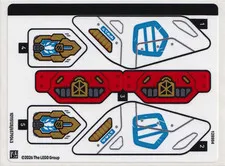 LEGO STICKER SHEET 71857 NINJA VEHICLE TREE HOUSE BATTLE from set New & Genuine