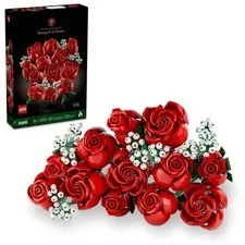 LEGO Botanicals Bouquet of Roses Artificial Flowers Fake Red Roses Building Set
