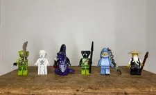 LEGO Ninjago Minifigure Lot - Purple Pythor Acidicus Mystake Ghost Lady Wu Rare