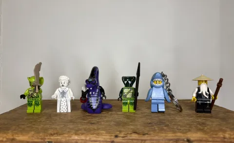 LEGO Ninjago Minifigure Lot - Purple Pythor Acidicus Mystake Ghost Lady Wu Rare