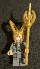 LEGO Marvel Loki  Figure with Staff and no cape; Loki's Cosmic Cube Escape(6867)