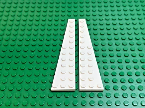 2004 LEGO White Wing Wedge Plate 12x3 Left & Right Star Wars 4500 7259 #47397 98