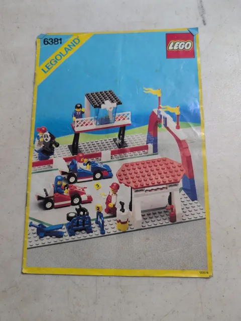 Vintage 1987 Lego Motor Speedway 6381 Instruction Booklet Manual Only