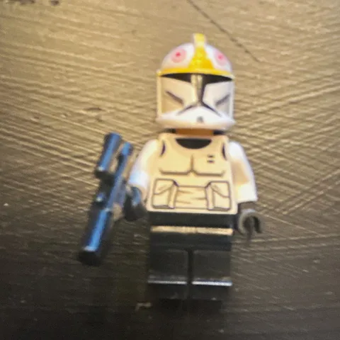 LEGO Clone Trooper Minifigure White/Black Armor Helmet with Blaster