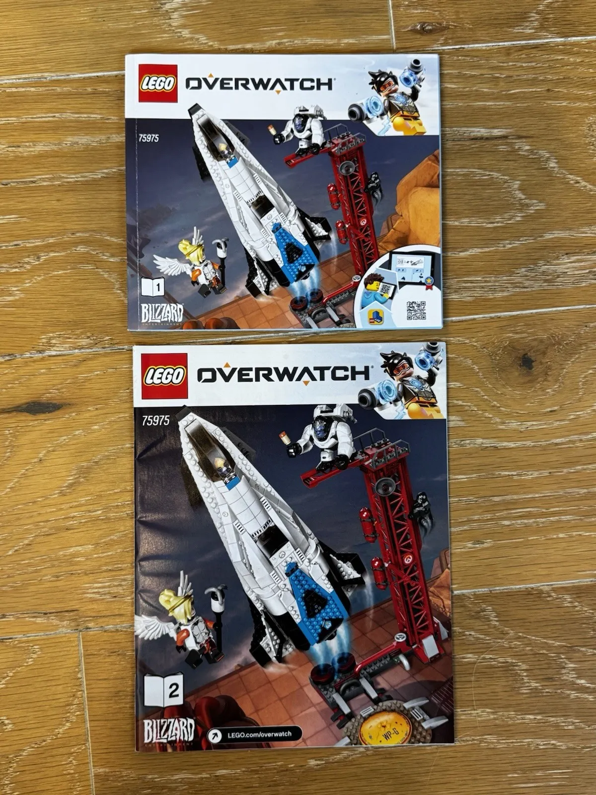 LEGO OVERWATCH Instruction Manuals. Lot Of Two Books For Set # 75975 Books Only