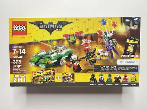 LEGO The Batman Movie Super Pack 2-in-1 (66546) Riddler, Joker - Factory Sealed