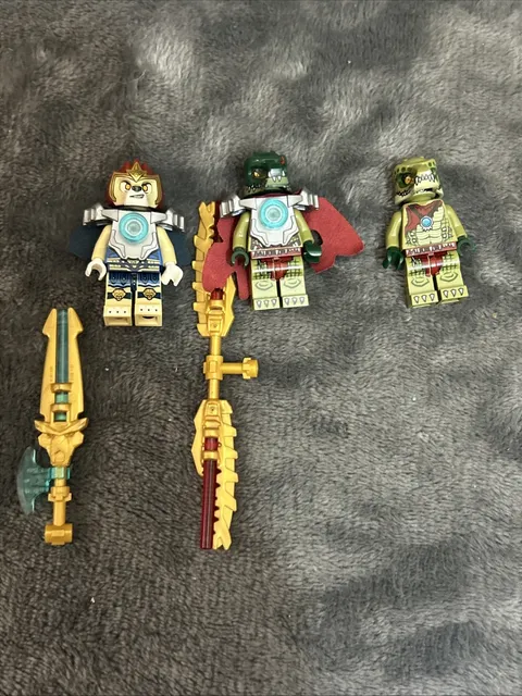 Lego 70010 Chima The Lion CHI temple Parts Lagravis Cragger Crawley With Weapons