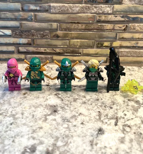 Ninjago Pink Zane Possessed Lloyd Custom Lego Minifigure Lot of 5!🔥🔥🔥