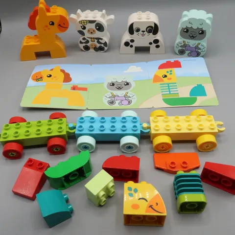 LEGO  DUPLO: My First Animal Train Animals Train Cars Cow Dog Sheep Chicken