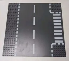 LEGO Town T-Intersection Road Baseplate 44341 Classic Dark Gray 32x32 Stud (10")