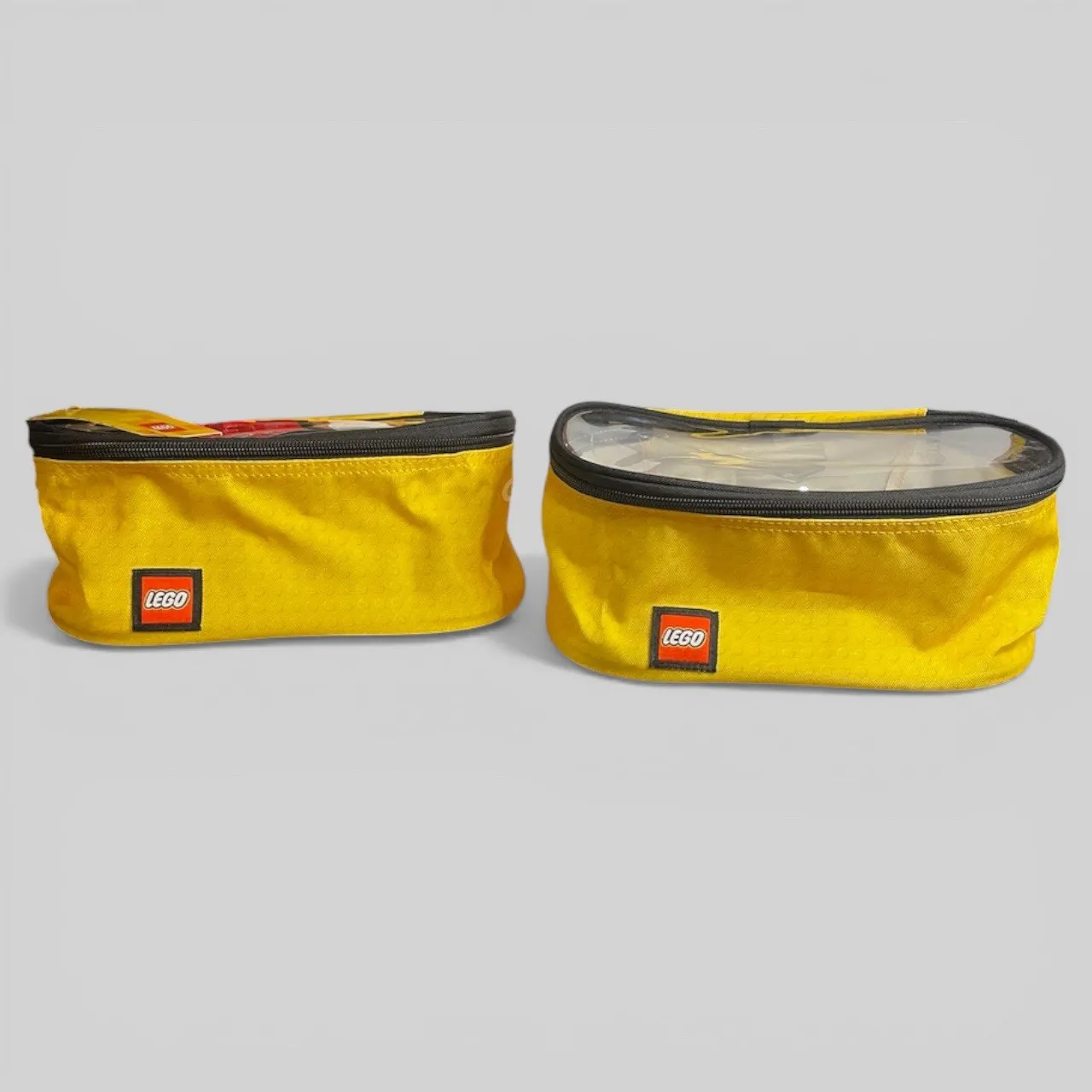 NWT LOT OF 2 Large LEGO Storage Organizer Cubes  Yellow Zipper Brick Travel Bag