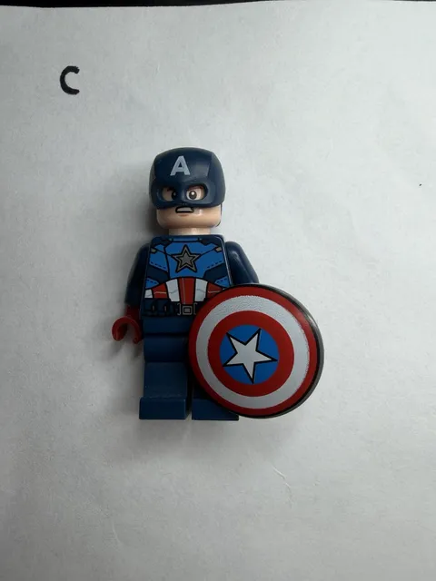 NEW LEGO Captain America Minifigure Dark Blue Suit Marvel Super Heroes sh0852