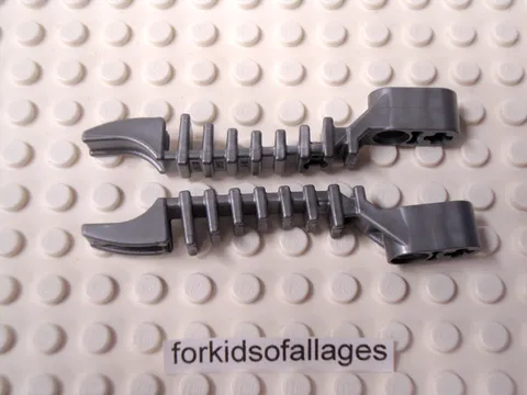 LEGO Bionicle Weapon Thornax Projectile Ball Launcher 64275 Flat Silver x2