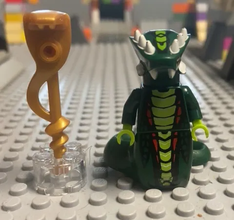 LEGO Acidicus NINJAGO Figure w/ Gold Staff Accessory