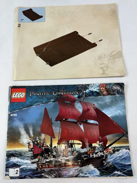 Lego 4195 Queen Anne’s Revenge INSTRUCTIONS ONLY Pirates of the Caribbean