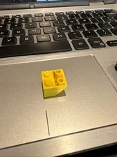 LEGO 3660 YELLOW SLOPE BRICK 2x2 INVERTED 45 DEGREES QTY 1 PIECE