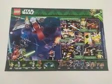 Rare Advertising Flyer Promotional Sheet LEGO Star Wars 75005 75004 75013 75002 2013