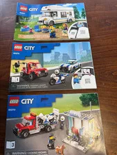 (3) LEGO CITY  Police 60270, Holiday 60283 - Instruction Manual ONLY