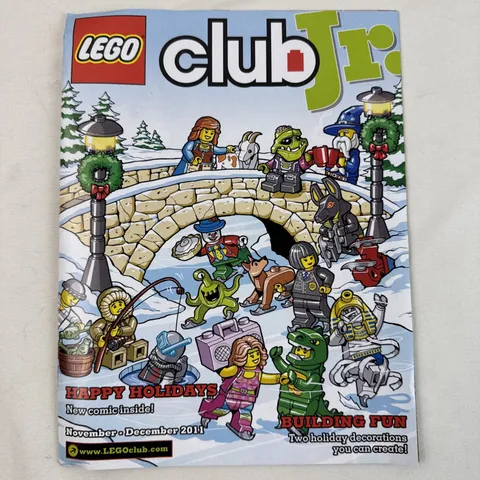 LEGO Club Jr. Magazine: November - December, 2011 Happy Holidays Cover!