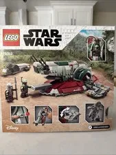 Lego Retired Set 75312 Boba Fett’s Starship Pre Owned Build Ready With Minifigs.