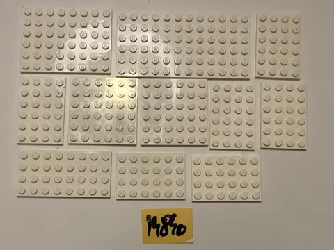 Lego Parts Lot White Plates