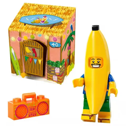 LEGO 5005250 Seasonal Party Banana Guy Juice Bar Minifigure Brand New Sealed