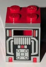 LEGO Container Box 2 x 2 x 2 Door with Slot with M:Tron Pattern Part # 4346p68