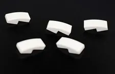 5 LEGO White 2x1 Curved Slope round 2 x 1 x 2/3 rounded curve 1x2 11477 6034044