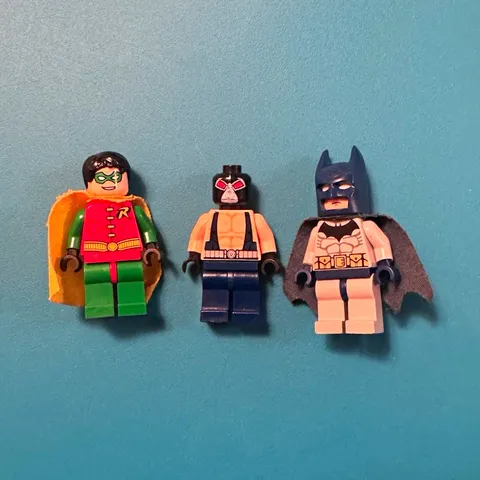 *READ DESC!!!*LEGO DC Minifigure Lot Batman, Robin, Bane, REAL 2006 LEGO BATMAN