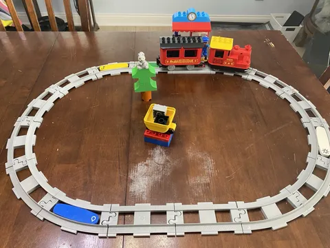 Lego Duplo Steam Train Set Incomplete - Works