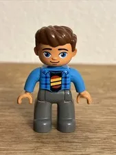 LEGO Duplo Airport and Tropical Island: Father/Dad 2.7” Figure Abs Plastic Toy