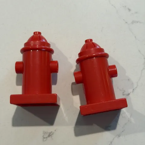 Lego Duplo Item Fire Hydrant red Lot Of 2