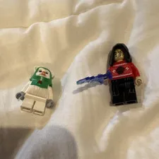 LEGO Minifigures Lot of 2 Red Sweater Blue Lightning & White Bear Costume