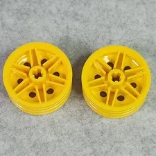 LEGO 56904 Wheel 30mm D x 14mm Yellow x2 Genuine