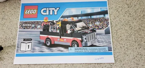 LEGO City 60084 Racing Bike Transporter 100% complete with  instructions