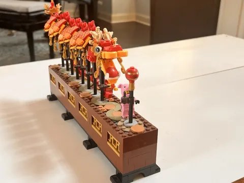 Lego Dragon dance - 80102 Used (display Only) - No Box - No Instructions