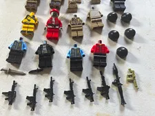 LEGO Minifigure Parts & Accessories Bulk Lot, Multicolor Torsos Legs Helmets