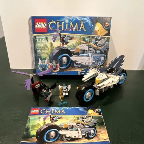 LEGO Legends of Chima: Eglor's Twin Bike #70007 100% Complete w/ box +instruct