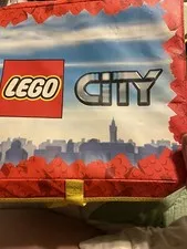 Lego City Zip Bin Storage & Play Medium Toy Box And Playmat Container 