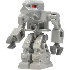 LEGO Minifigure Exo Force Devastator - Pearl Light Gray, Red Eyes 8107, 8115