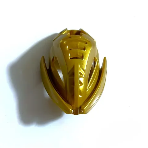 BIONICLE Pearl Gold Kraahkan Mask (Custom)