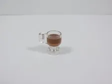 LEGO Trans Clear Cup Mug w/ Coffee Food Accessory Minifig S3