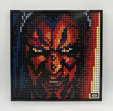 LEGO ART Star Wars (31200 - The Sith) Darth Maul 15.5” x 15.5” Complete