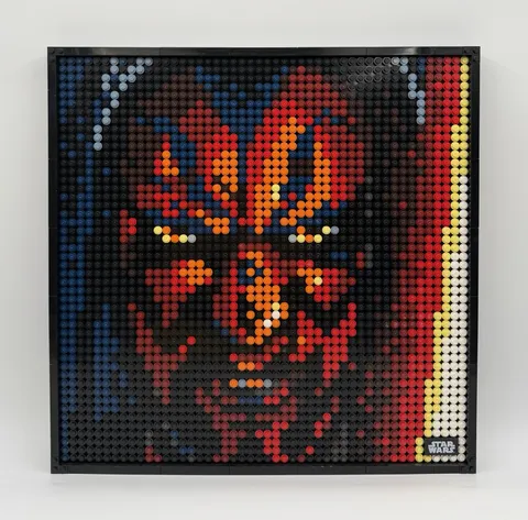LEGO ART Star Wars (31200 - The Sith) Darth Maul 15.5” x 15.5” Complete